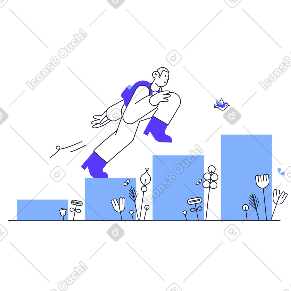 Intensivierung der-Illustration im Pablita-Stil als Download in PNG, SVG