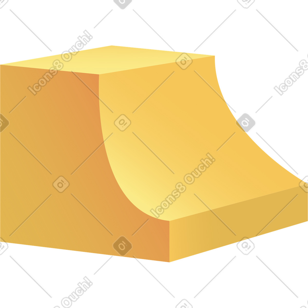 Illustration Figure jaune dans le style Levels à télécharger aux formats PNG, SVG