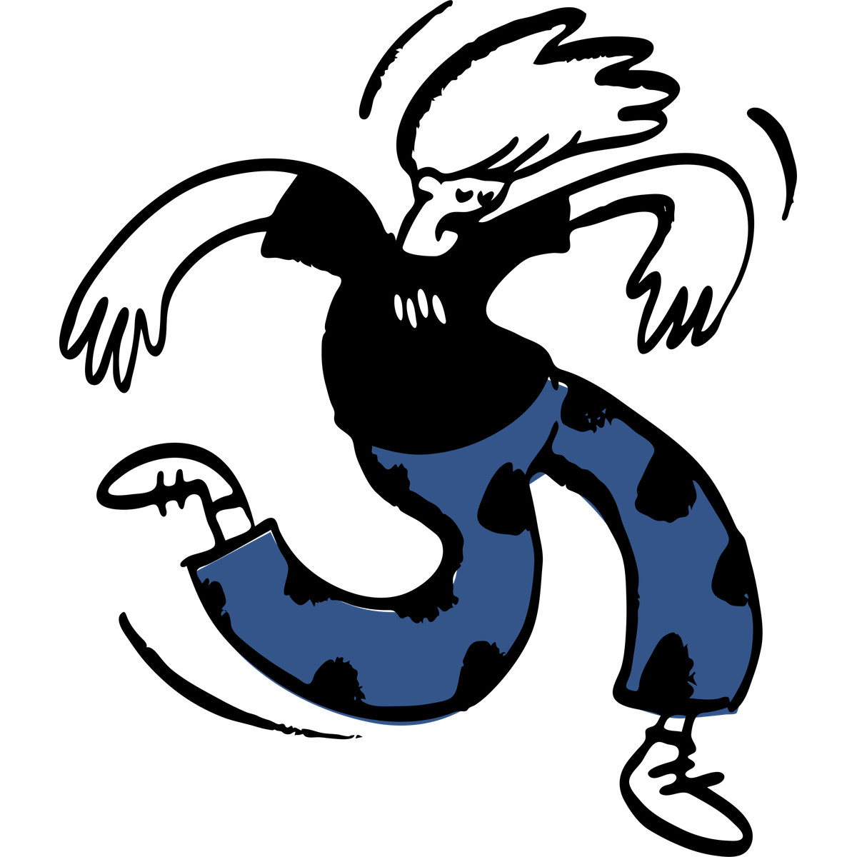 Ilustración Moshing de fanáticos del rock en estilo Open Doodles a descargar en PNG y SVG
