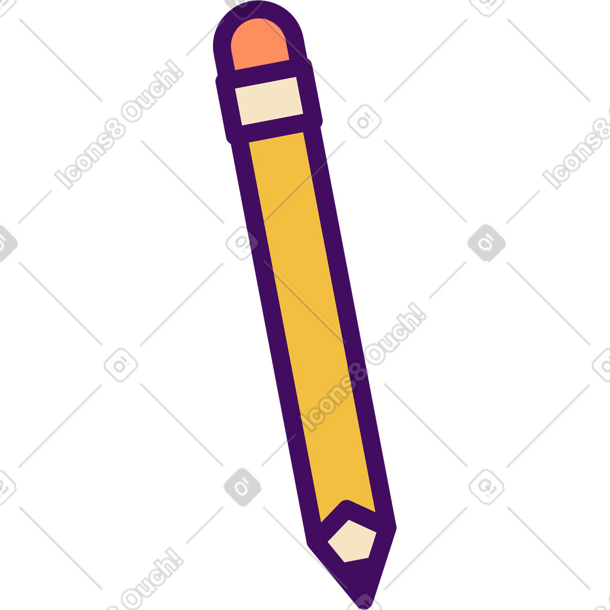 Illustration Crayon dans le style Simplistic à télécharger aux formats PNG, SVG