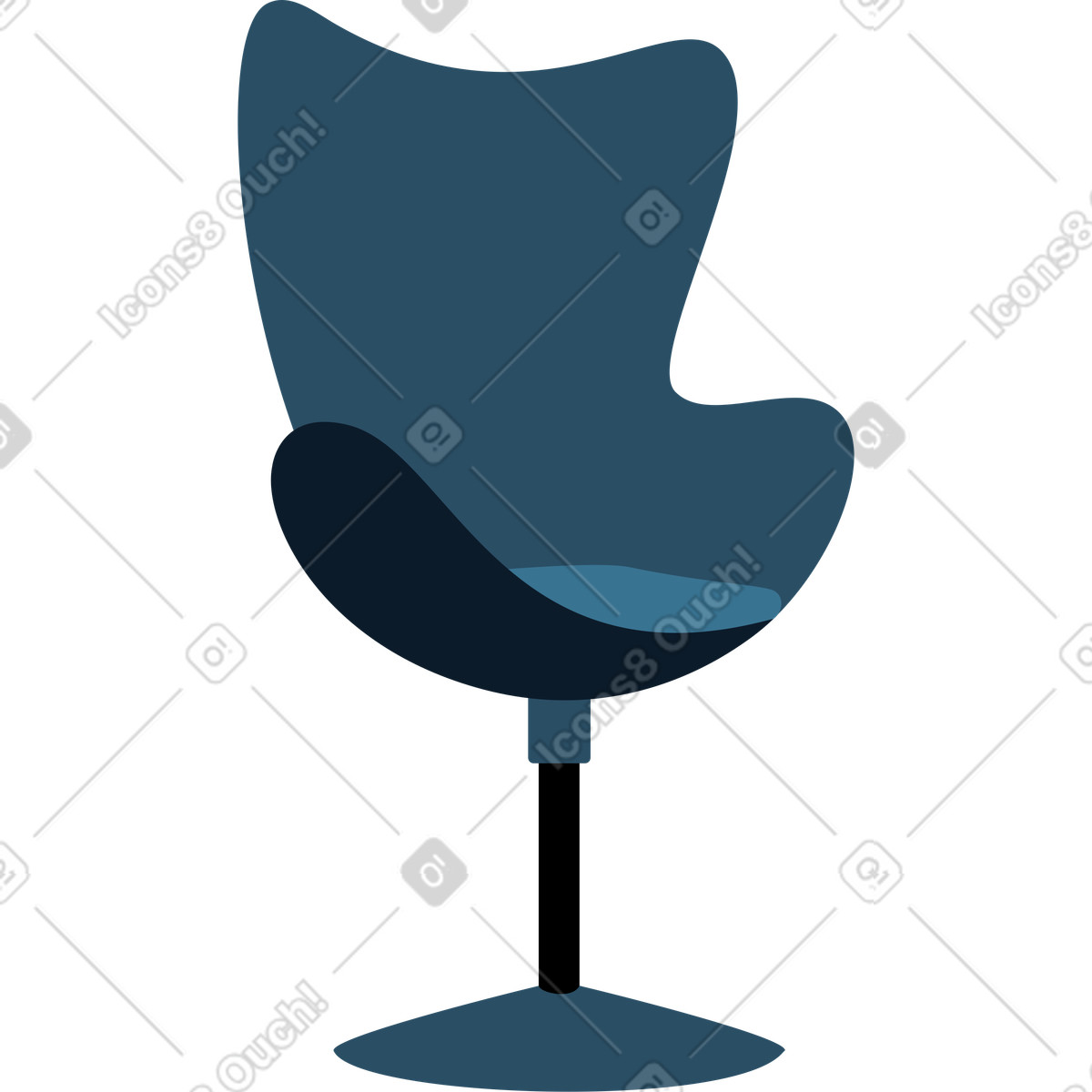Ilustración Silla giratoria en estilo Vivid a descargar en PNG y SVG