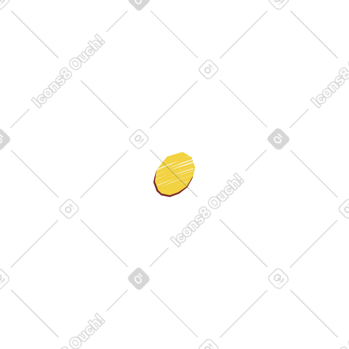 Sleepy スタイルの コイン のイラストをPNG、SVG形式でダウンロード