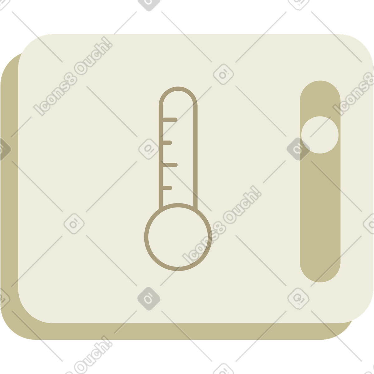 Termometro icona illustrazione in stile Social scarica in PNG, SVG