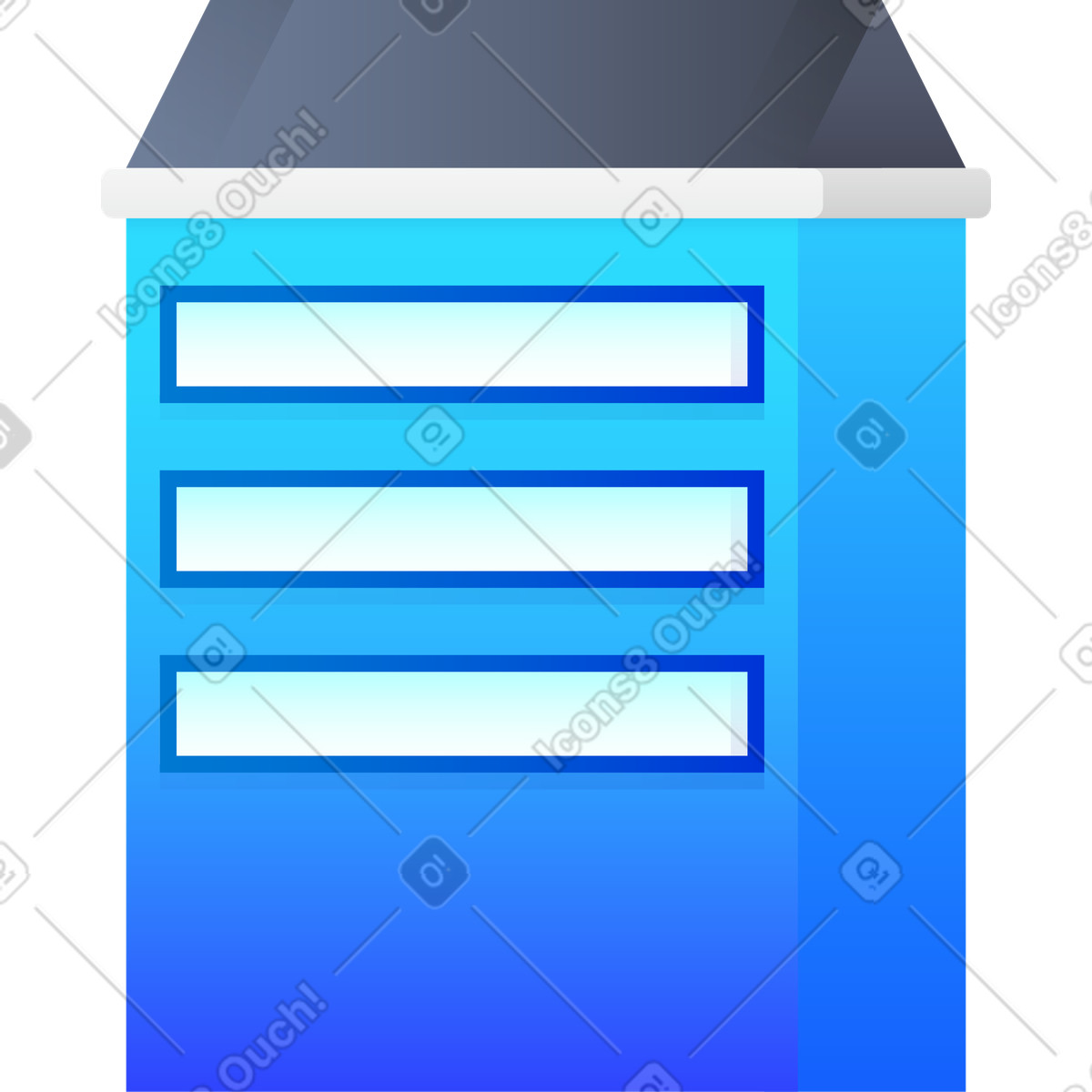 Illustration Boîte dans le style Hugo à télécharger aux formats PNG, SVG
