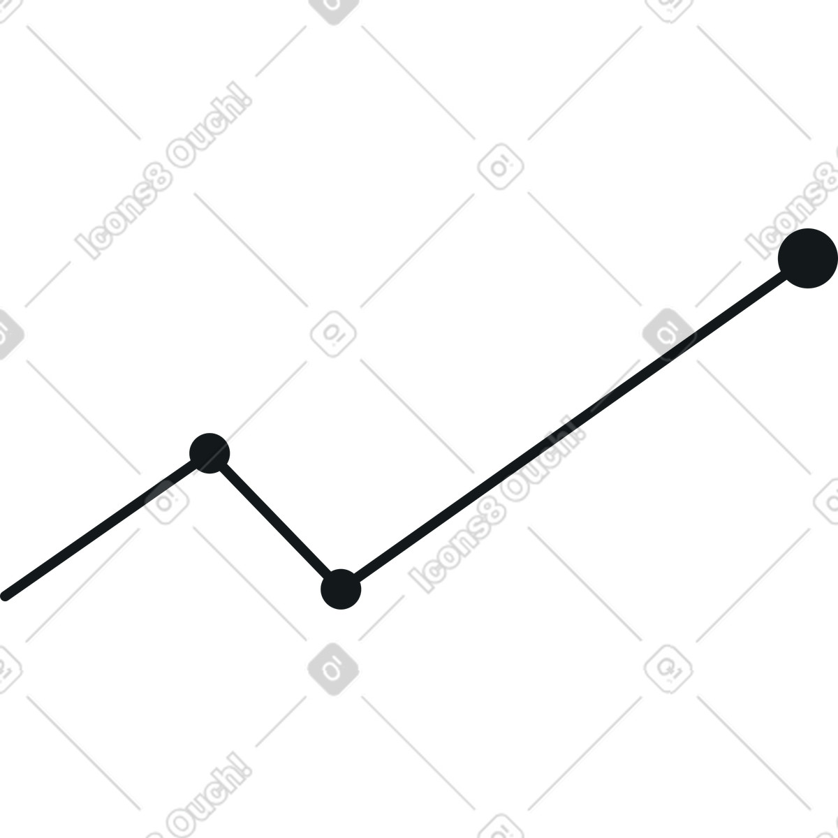Ilustración Gráfico de crecimiento en estilo Midnight a descargar en PNG y SVG