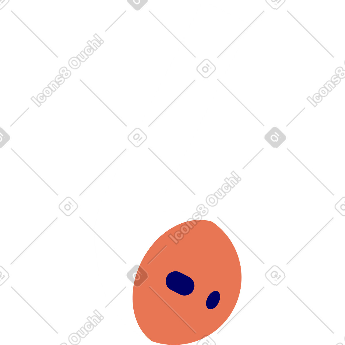 下载 Lounge 风格的 无线耳机白色 插画，支持 PNG、SVG 格式