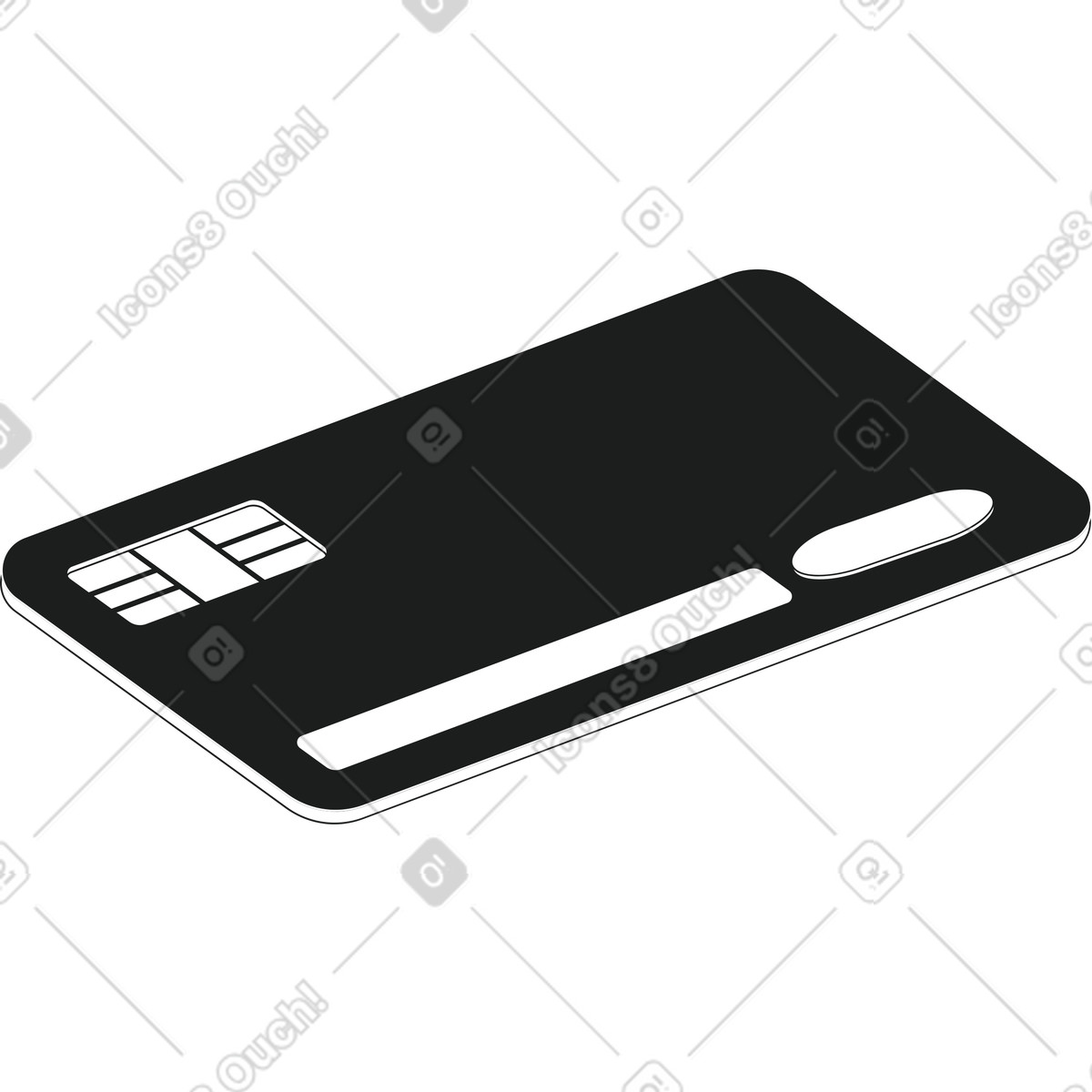Card illustration in Strict style download in PNG, SVG