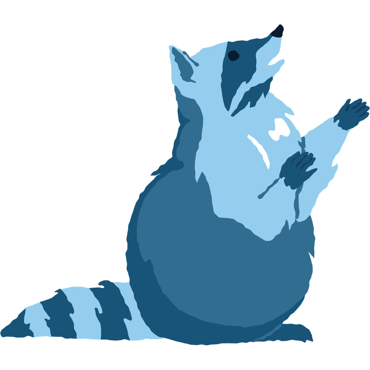 下载 Cherry 风格的 Raccoon 插画，支持 PNG、SVG 格式