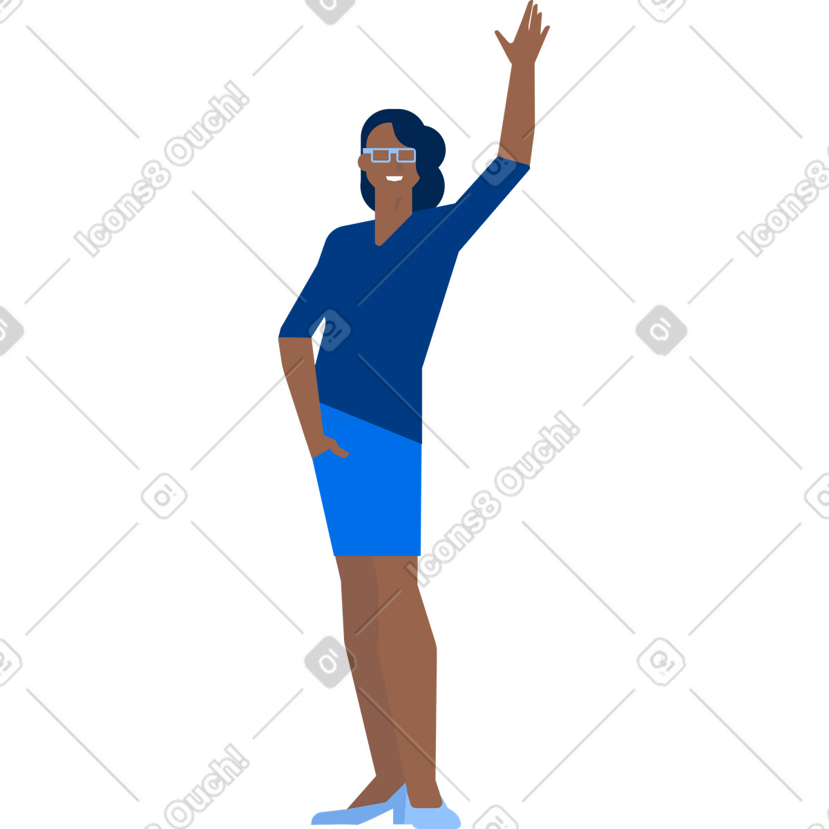 Hostess illustrazione in stile Urban scarica in PNG, SVG