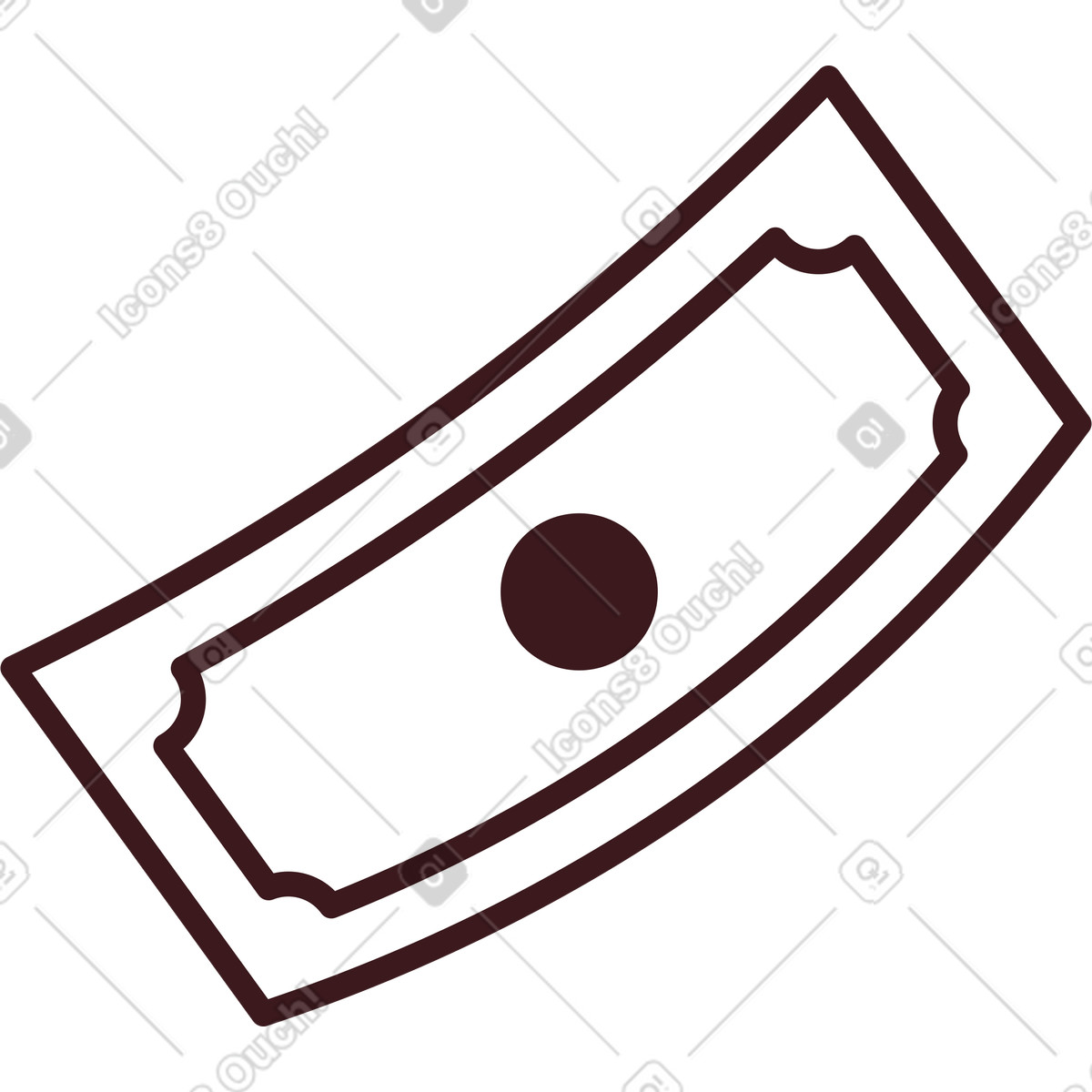 Folks スタイルの 紙幣 のイラストをPNG、SVG形式でダウンロード