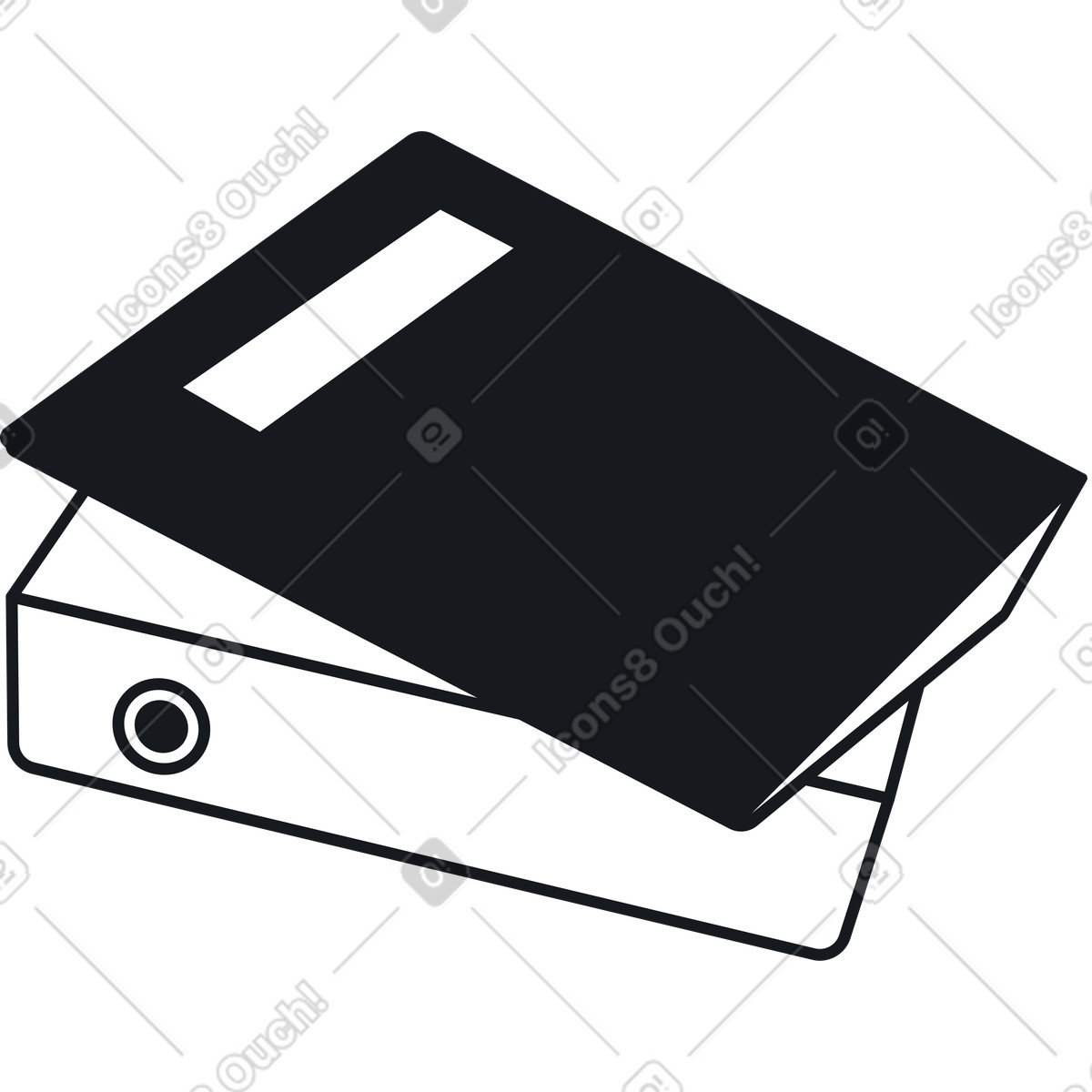 Stapel von kassenakten-Illustration im Breeze-Stil als Download in PNG, SVG