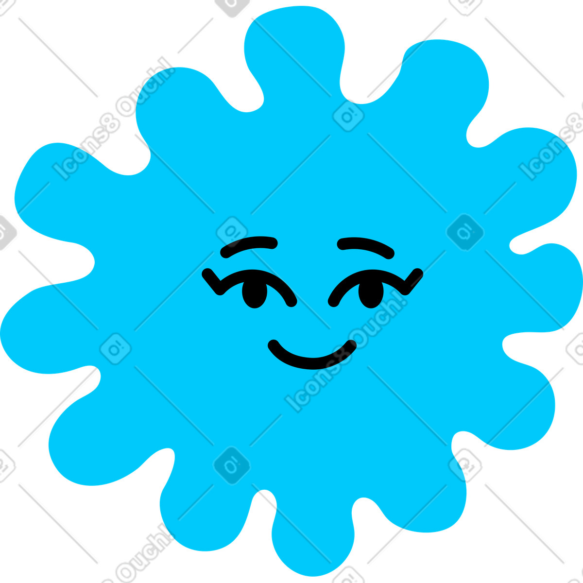 Giggle スタイルの しみ のイラストをPNG、SVG形式でダウンロード