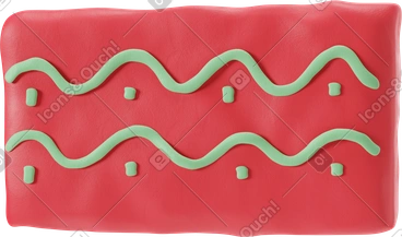 물결선이 있는 붉은 천으로 된 몸통 PNG, SVG