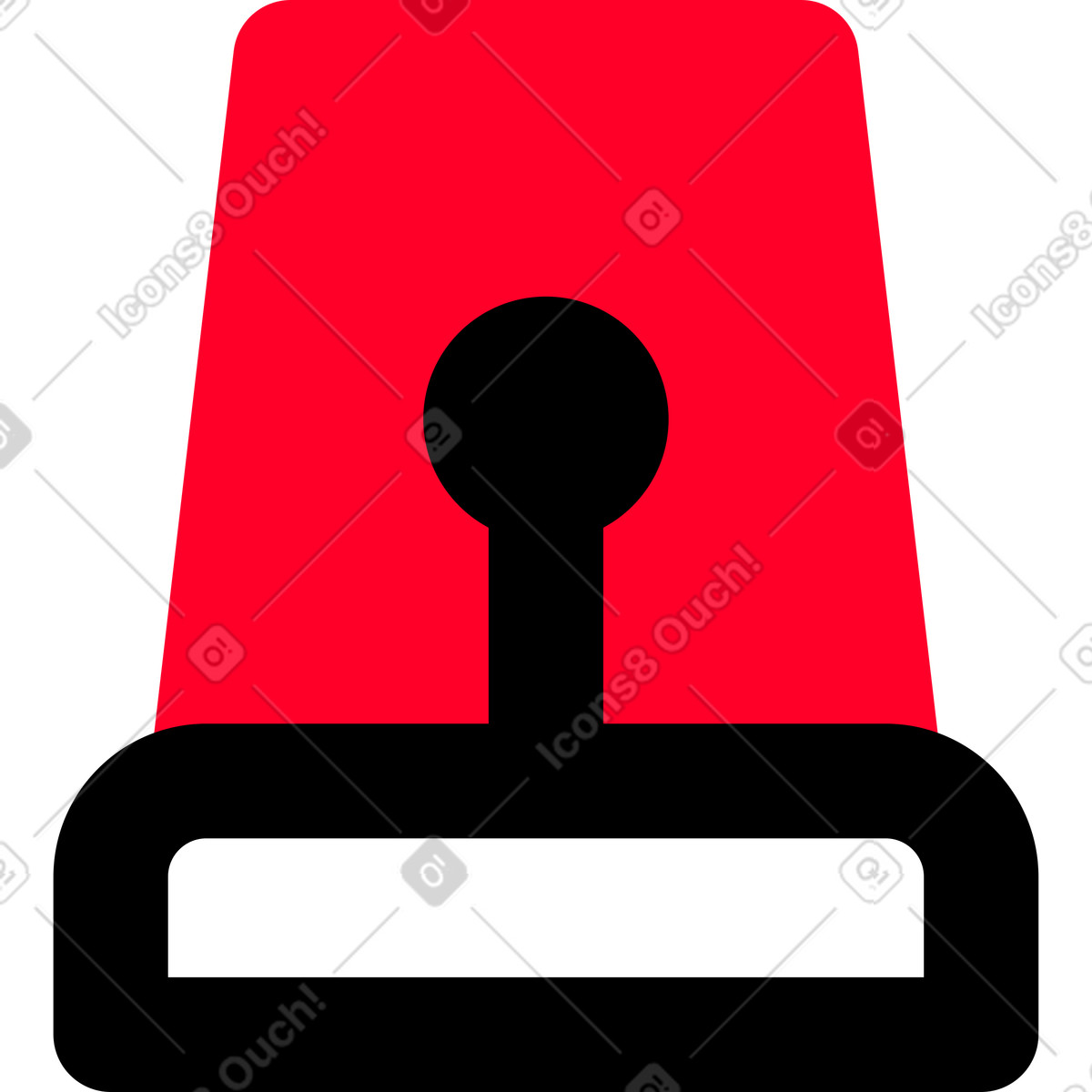 Ilustração de The red beacon of deliverer em no estilo Transistor para baixar em PNG, SVG