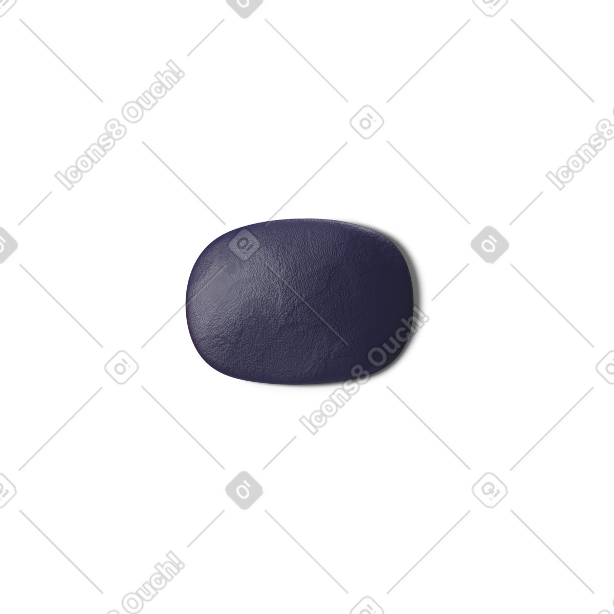 Ilustración Pupila negra en estilo 3D Stripy a descargar en PNG y SVG