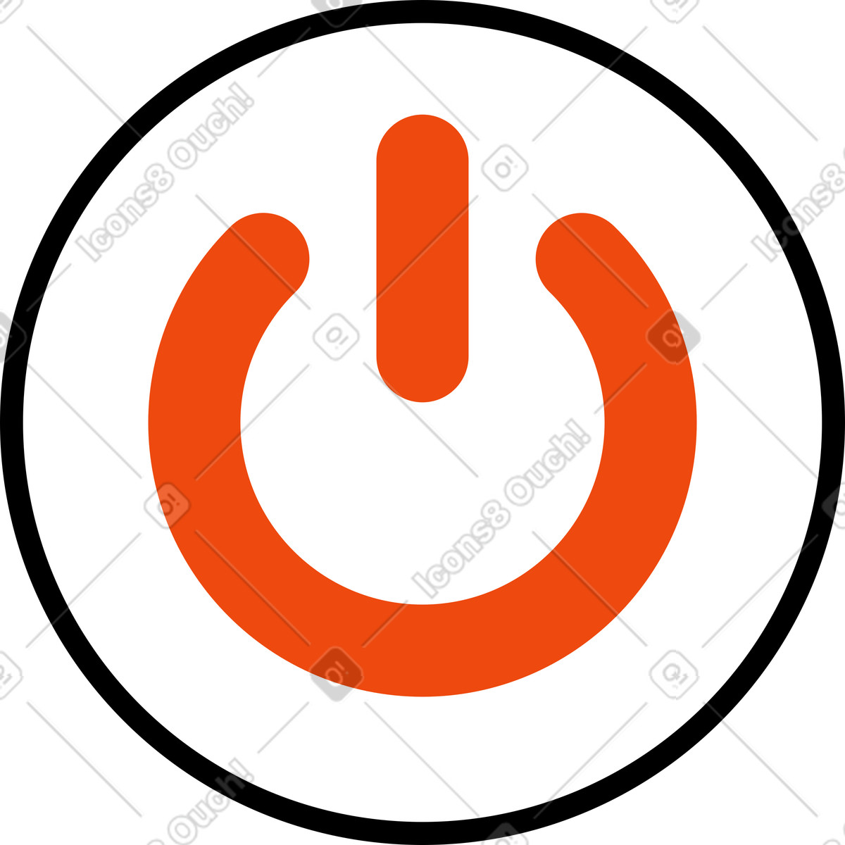 Launch button illustration in Bloom style download in PNG, SVG