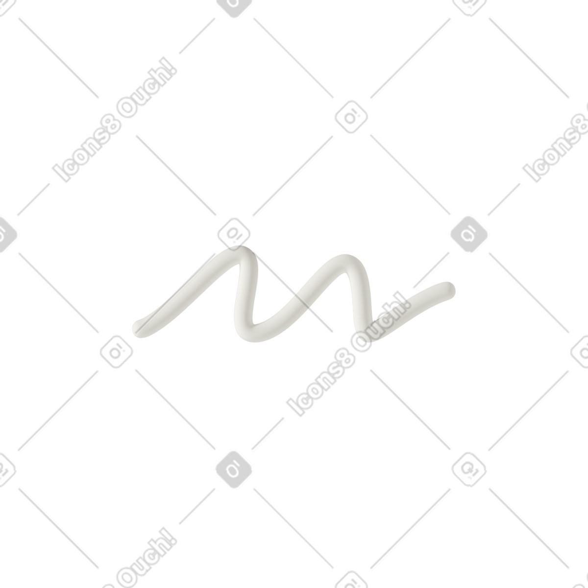 Ilustração de Zigzag line em no estilo 3D Casual life para baixar em PNG, SVG