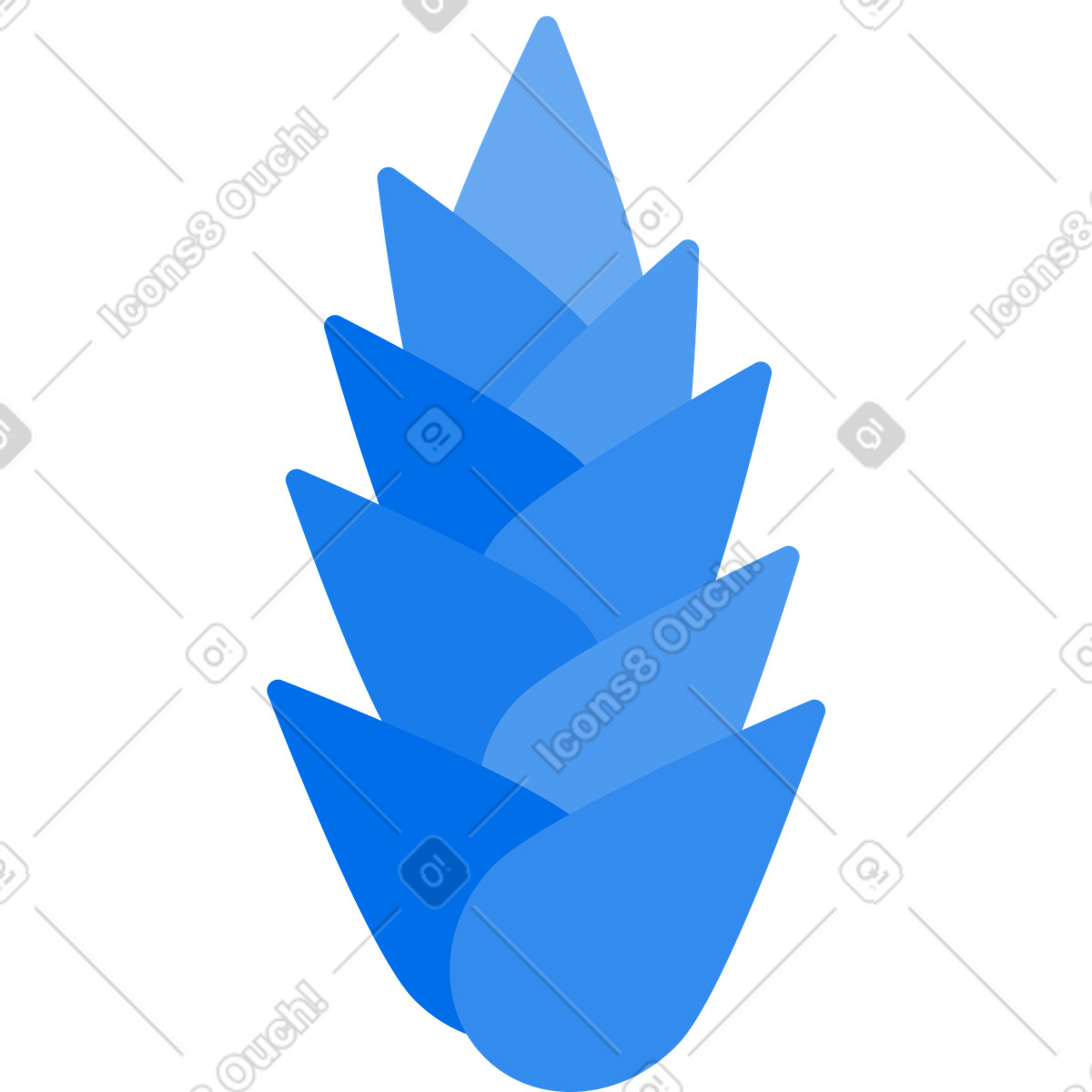 Fiore tropicale illustrazione in stile Urban scarica in PNG, SVG