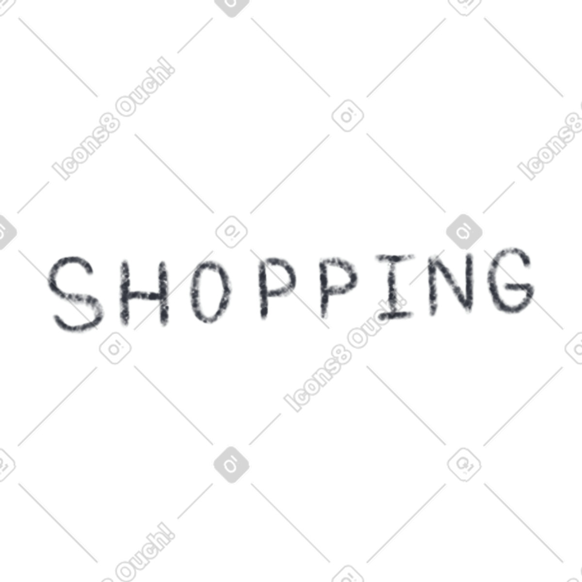 Lettere per lo shopping illustrazione in stile Toscana scarica in PNG, SVG