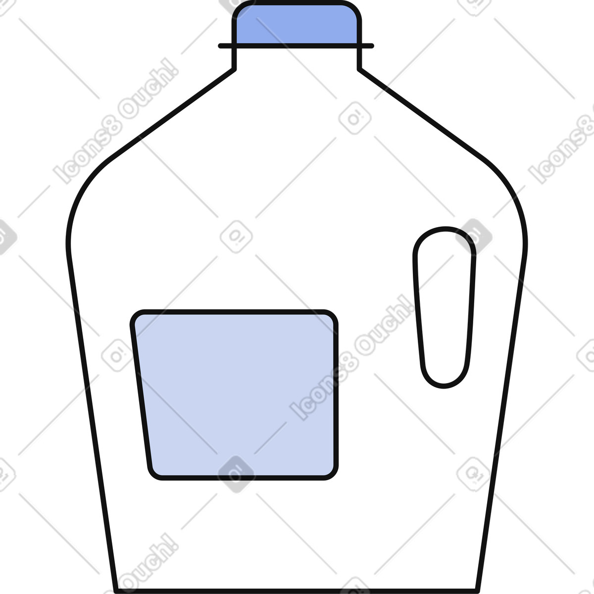 Illustration Bouteille dans le style Bloom à télécharger aux formats PNG, SVG