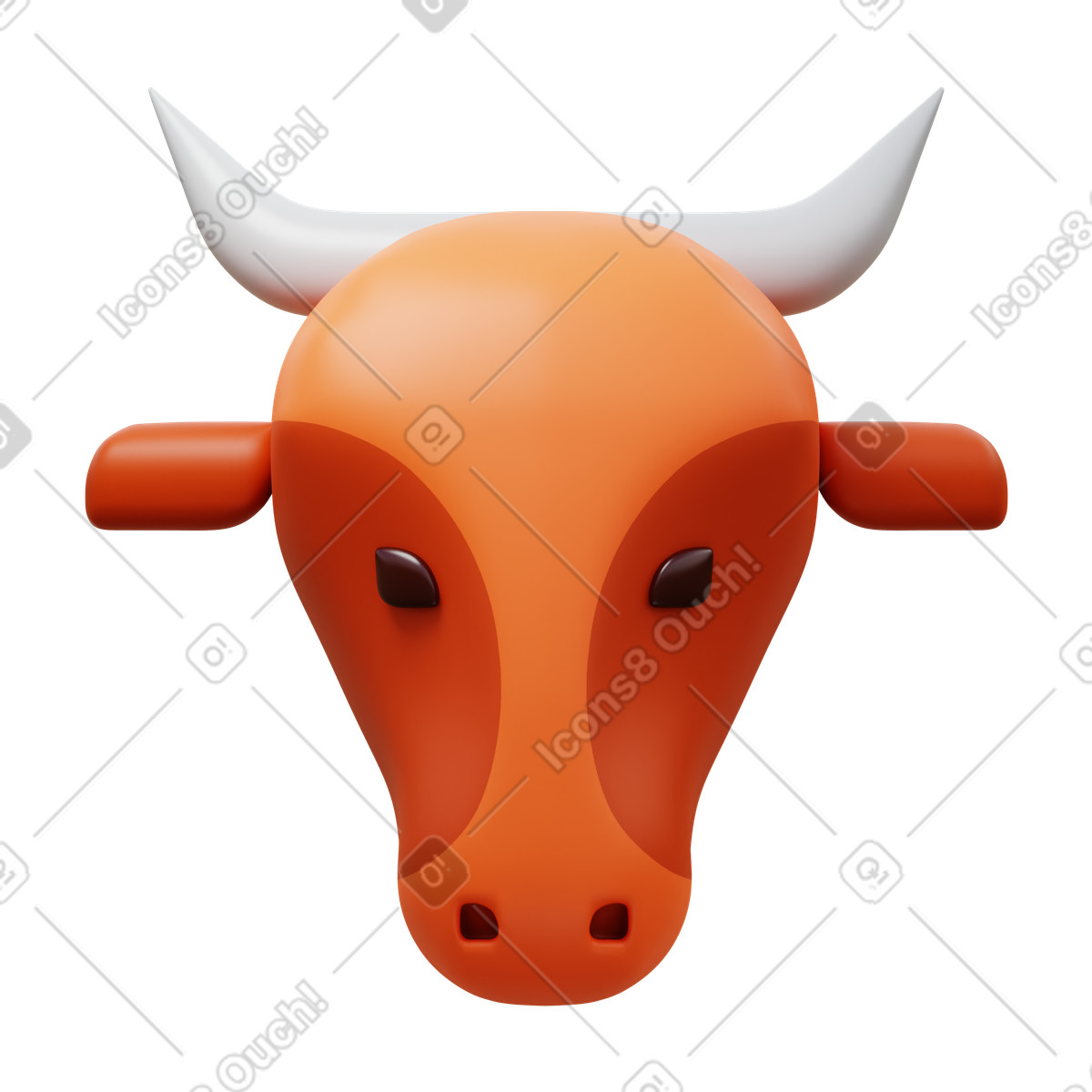 Cow illustrazione in stile 3D Fluency scarica in PNG, SVG