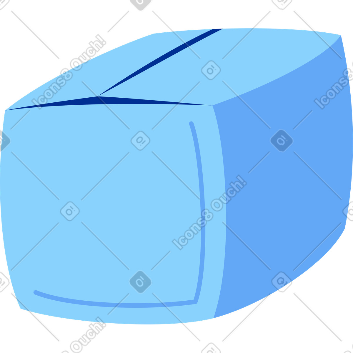 Scatola illustrazione in stile Glossy scarica in PNG, SVG