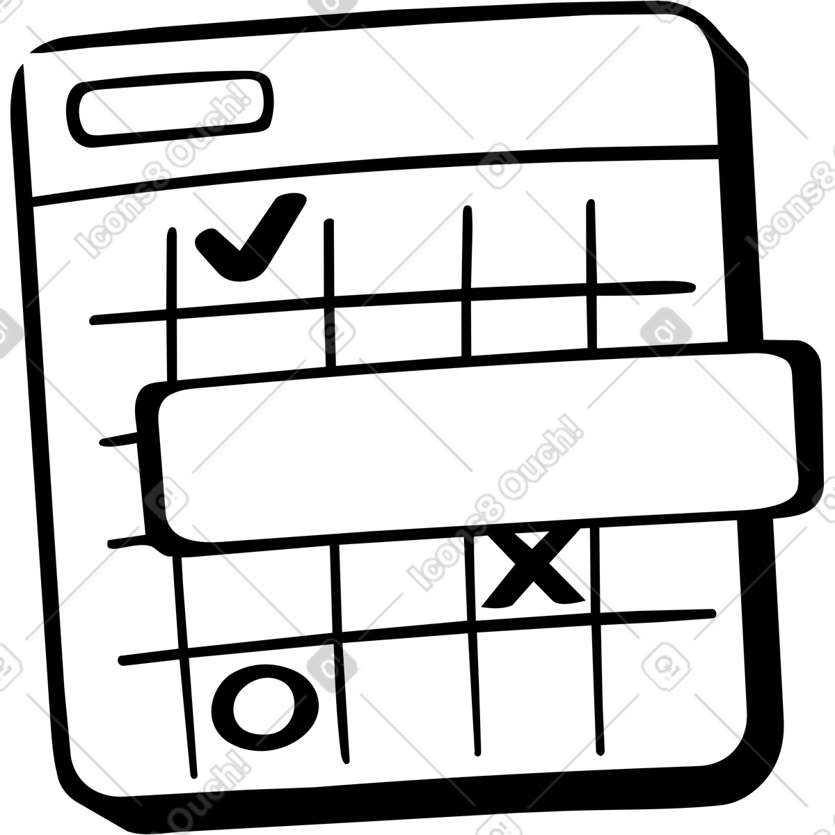 Ilustración Schedule planning with digital calendar en estilo Line a descargar en PNG y SVG