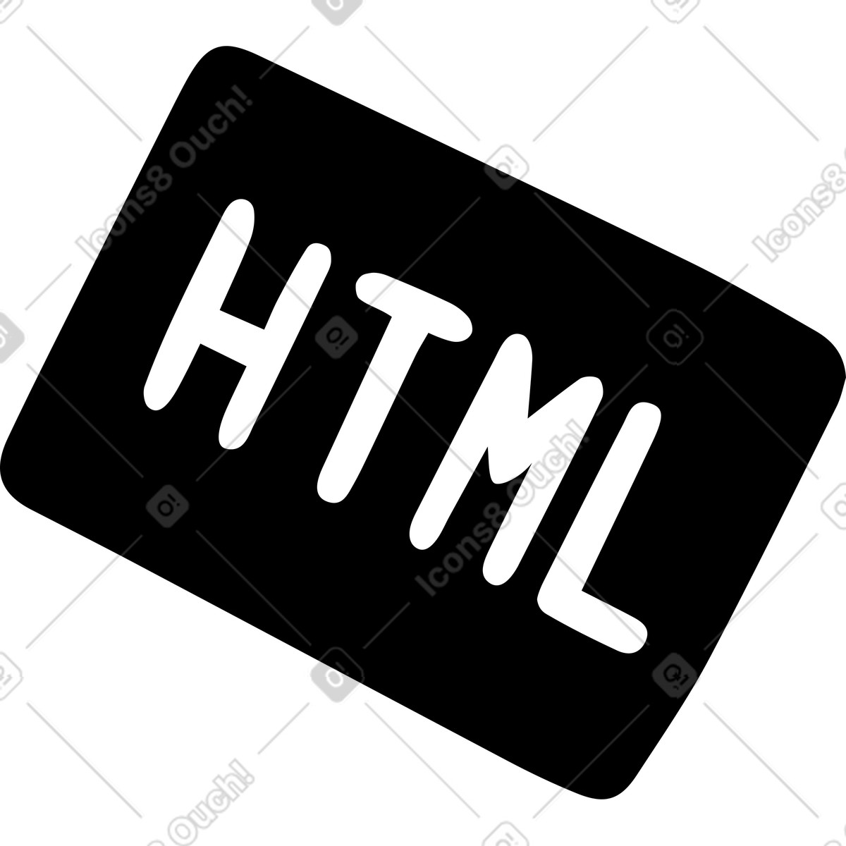 Иллюстрация Html-значок в стиле Journal — скачать в форматах PNG, SVG
