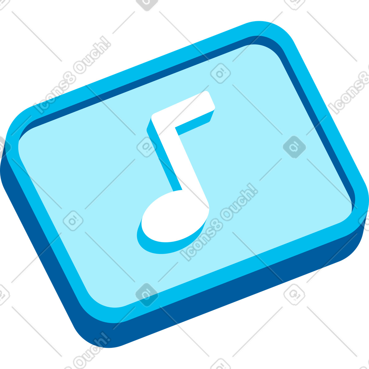 Musik-Illustration im Icy-Stil als Download in PNG, SVG