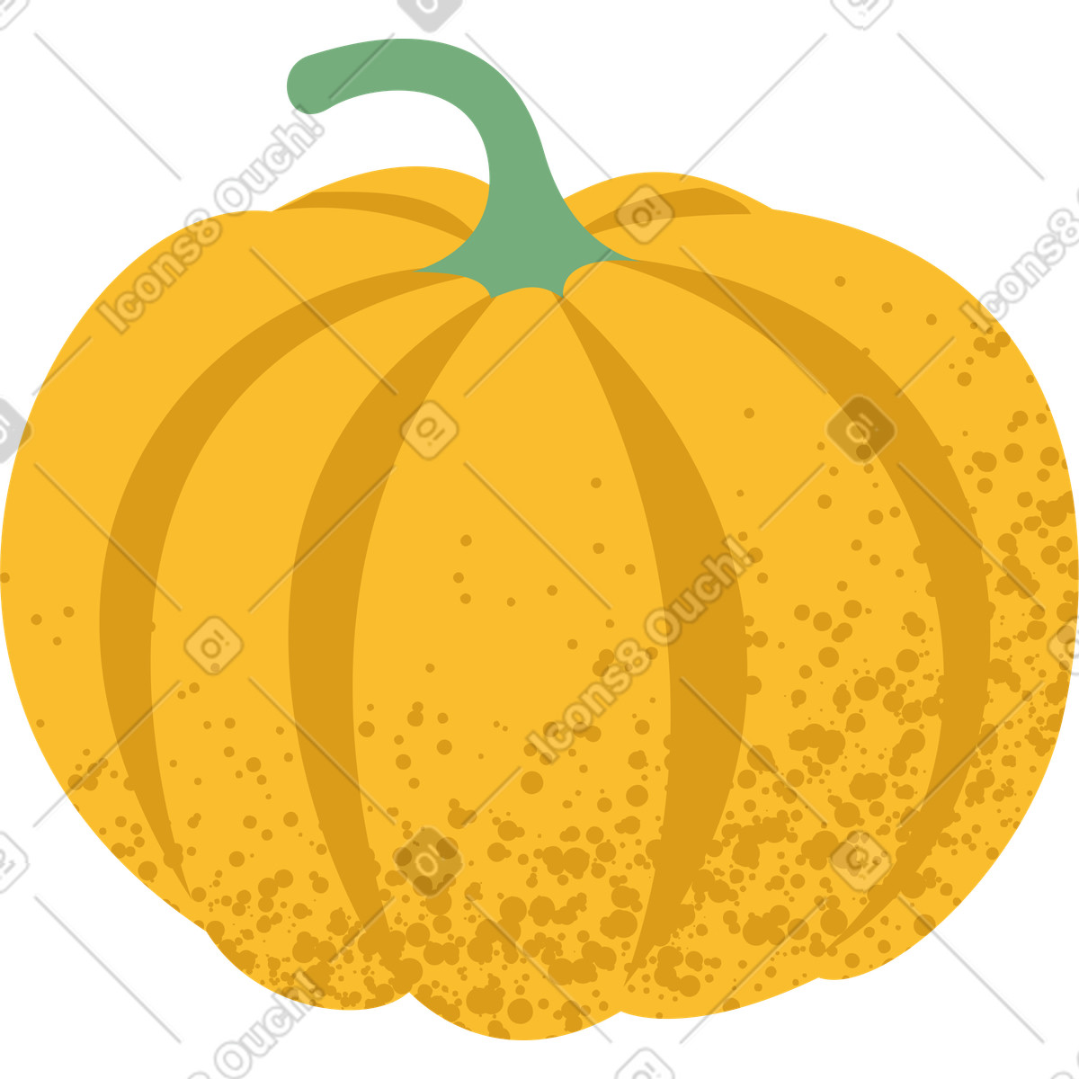 Illustration Citrouille dans le style Pale à télécharger aux formats PNG, SVG