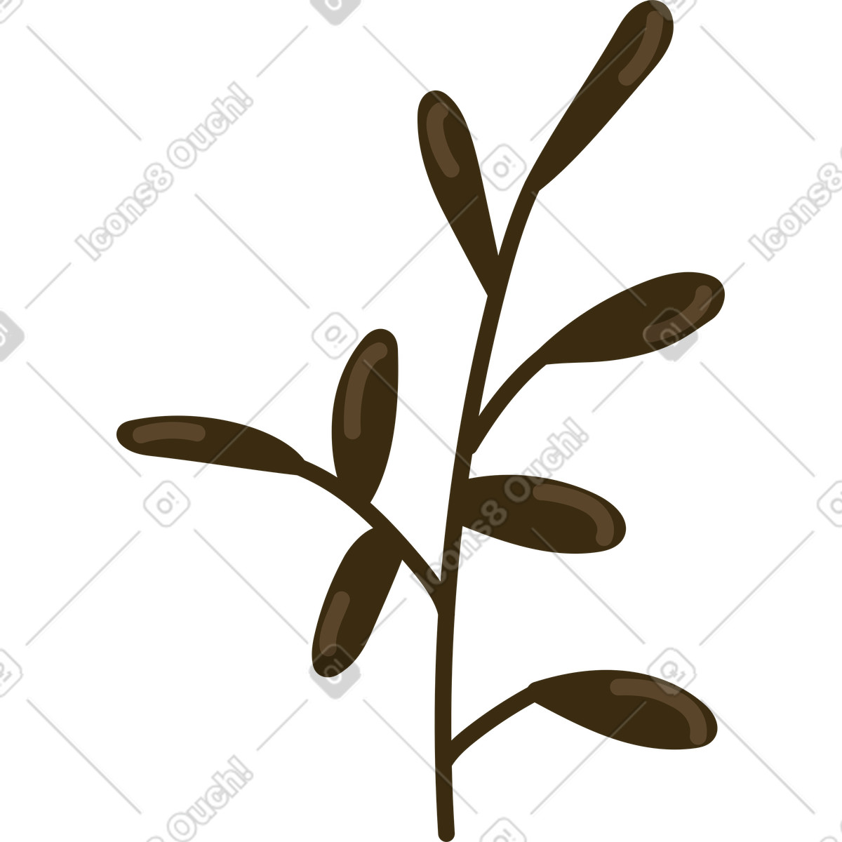 Pianta illustrazione in stile Arabica scarica in PNG, SVG