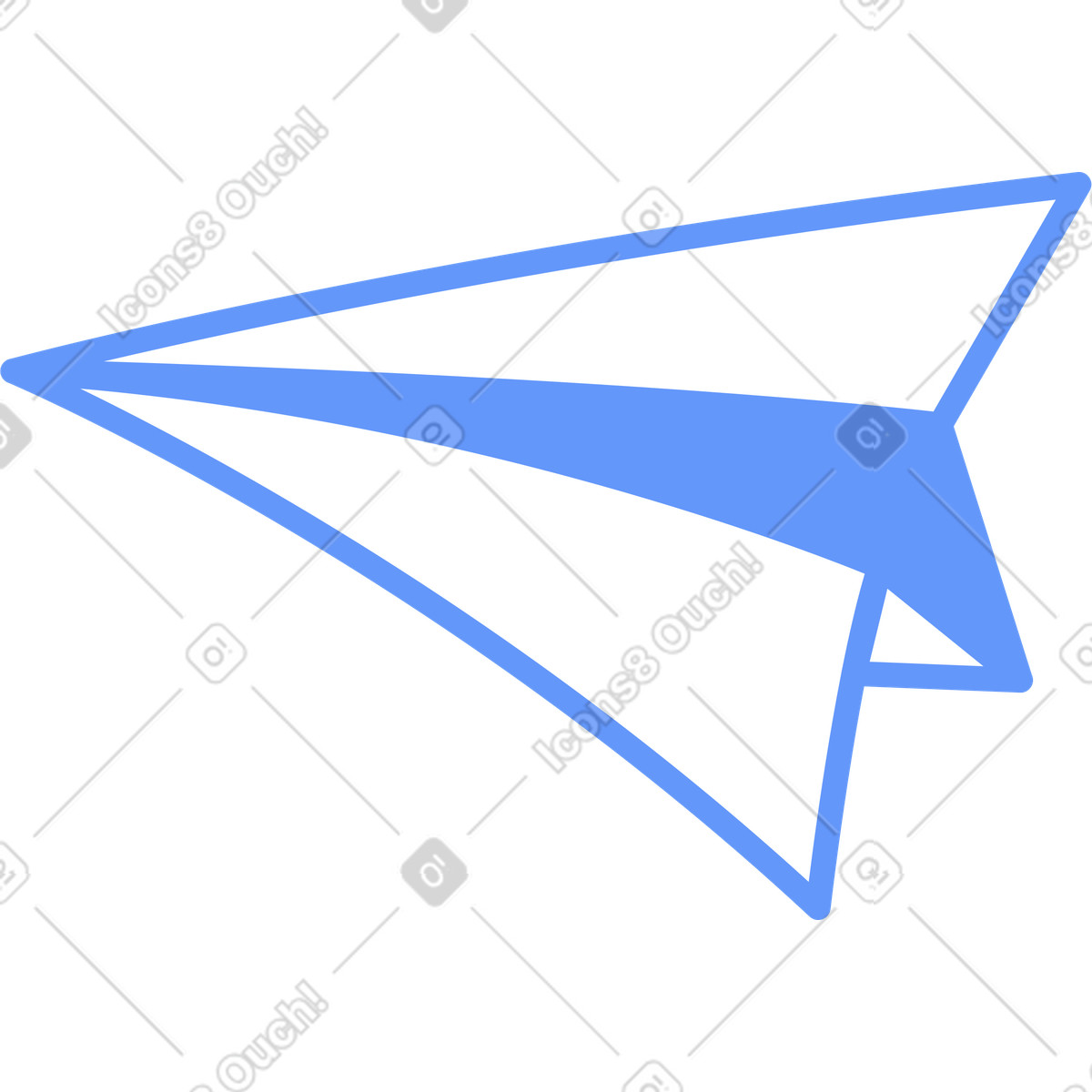 下载 Plain 风格的 消息蓝色 插画，支持 PNG、SVG 格式