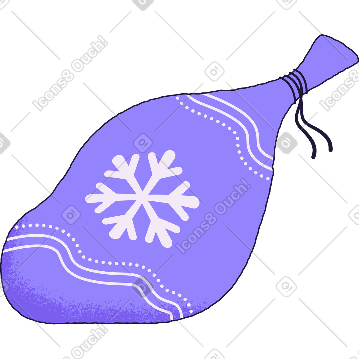 Illustration Santa's bag dans le style Conifer à télécharger aux formats PNG, SVG