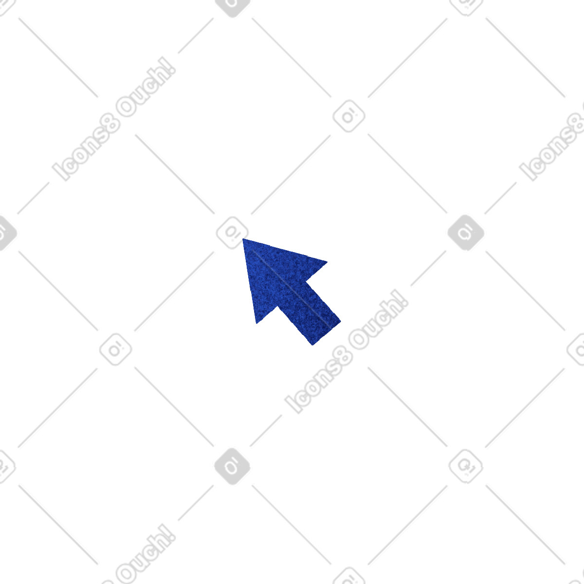 Ilustración Arrow mouse cursor blue en estilo Willowy a descargar en PNG y SVG