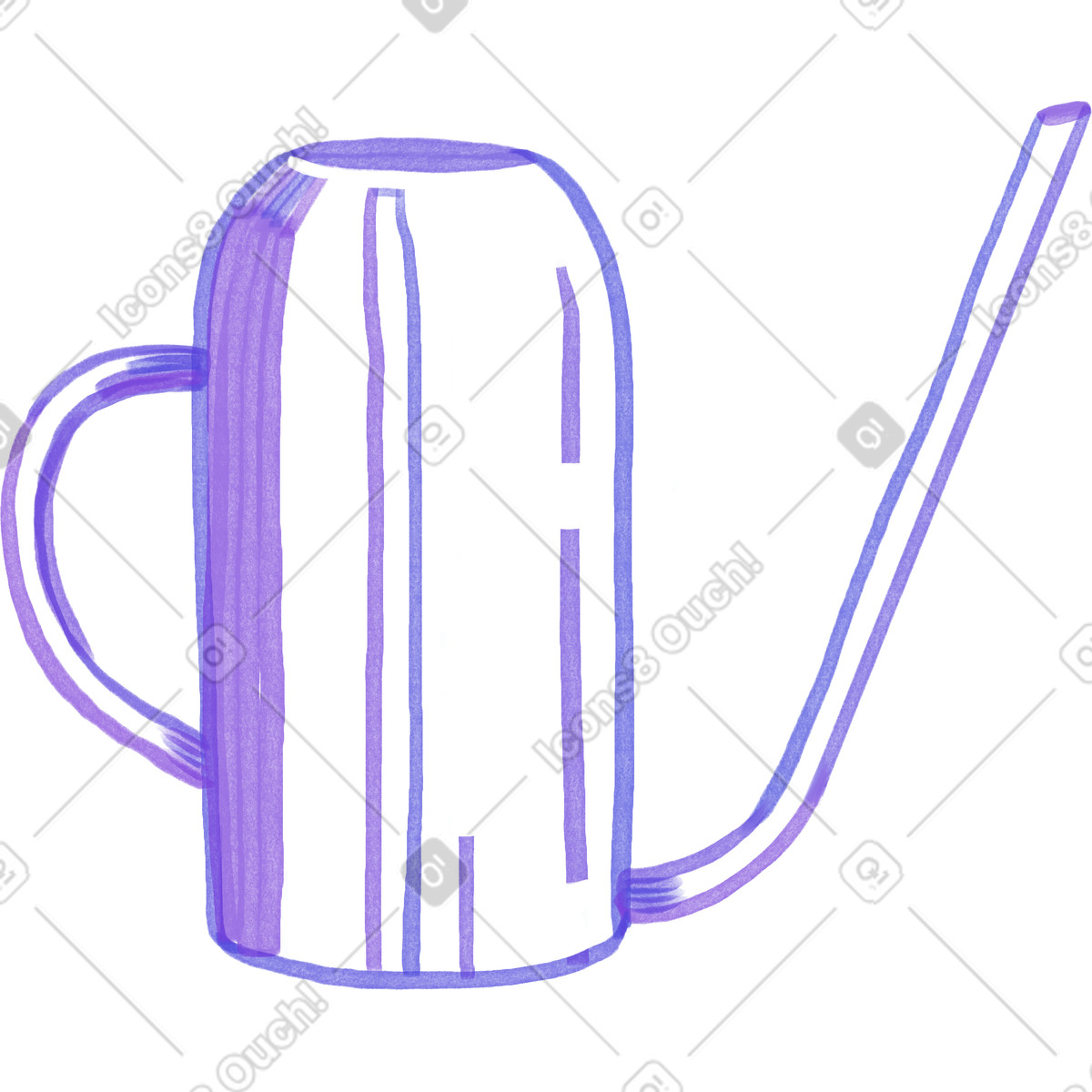 Water can illustration in Marker style download in PNG, SVG