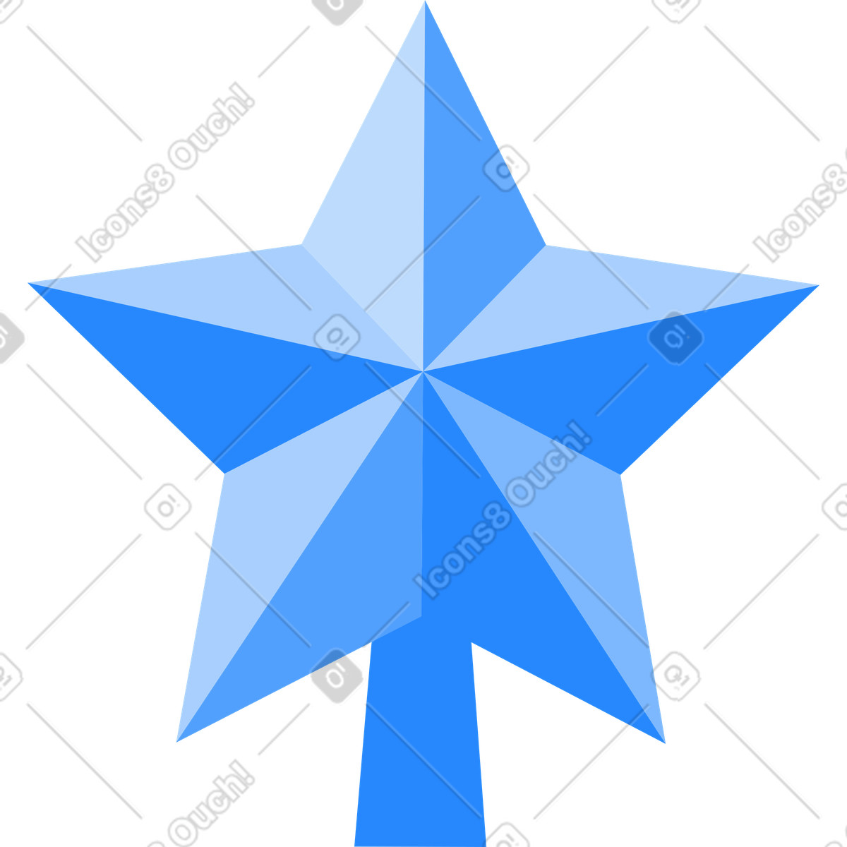 Illustration Étoile sur le sapin de noël dans style Urban à télécharger aux formats PNG, SVG