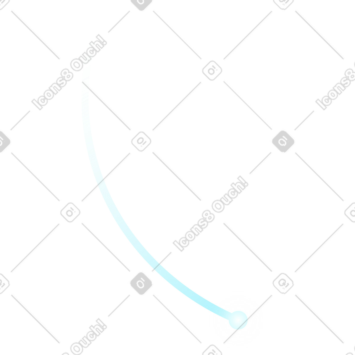 Illustration Energy stream with glowing curved neon path line dans le style Quantum à télécharger aux formats PNG, SVG