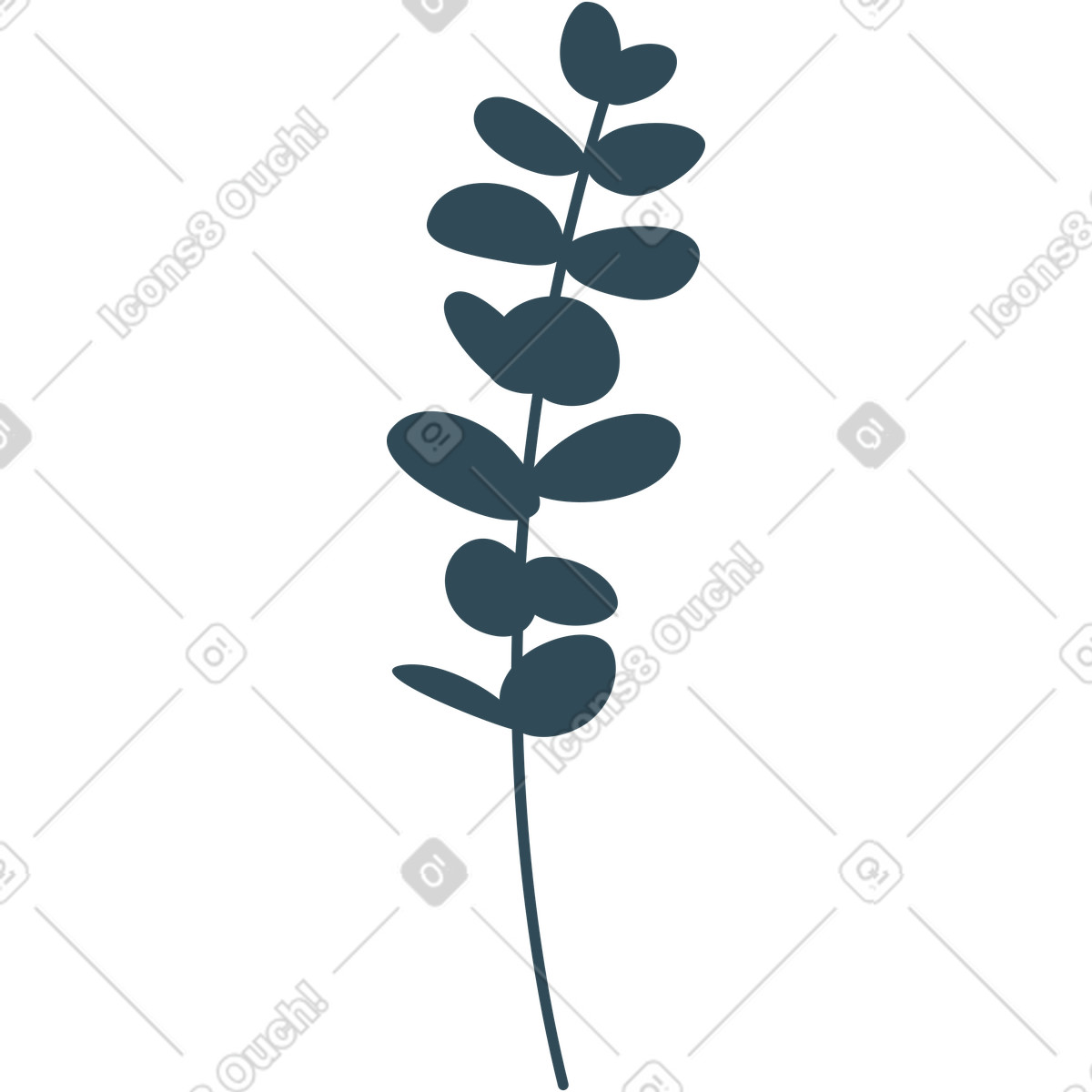 Ilustración Planta en estilo Kingdom a descargar en PNG y SVG