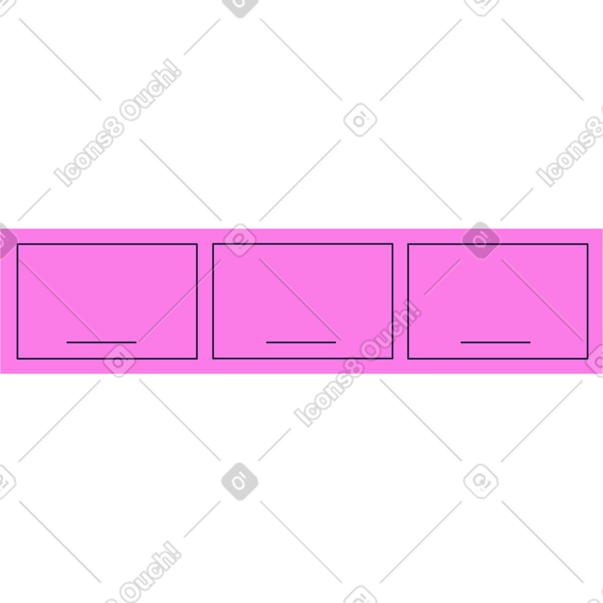 Cabinets on wall illustration in Mellow style download in PNG, SVG