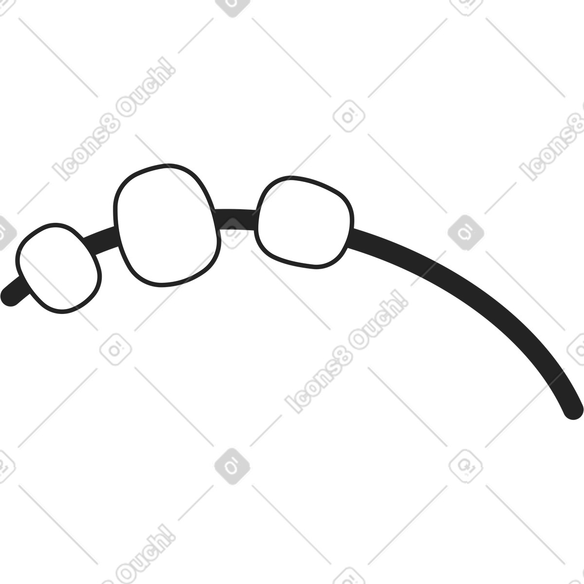 Ilustração de Marshmallows em um galho no estilo Sammy Line para baixar PNG, SVG