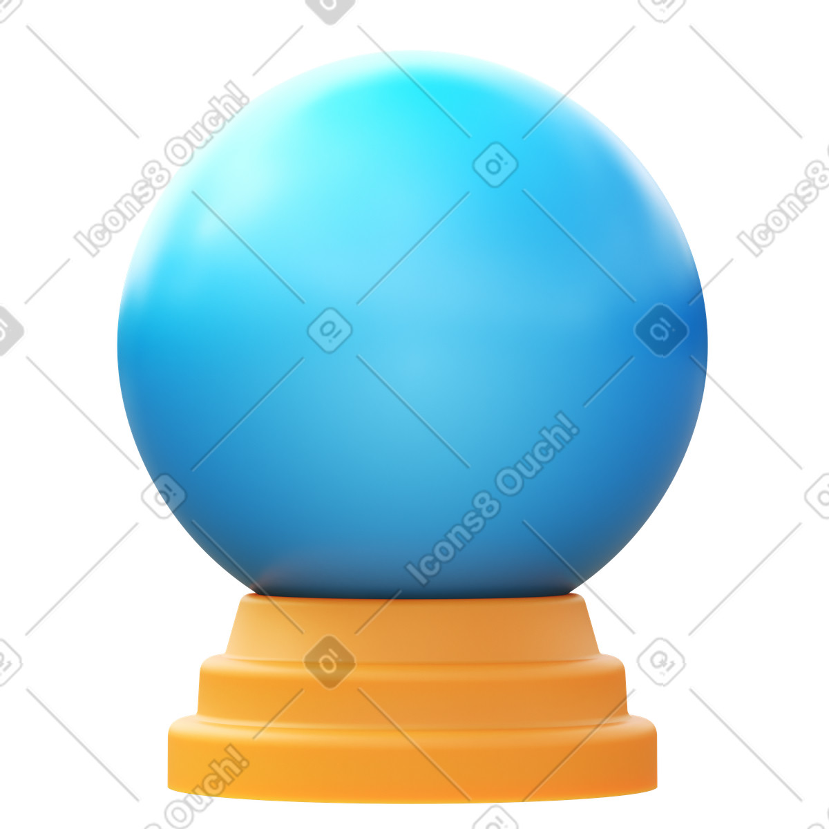 Ilustração de Bola cristal em no estilo 3D Fluency para baixar em PNG, SVG