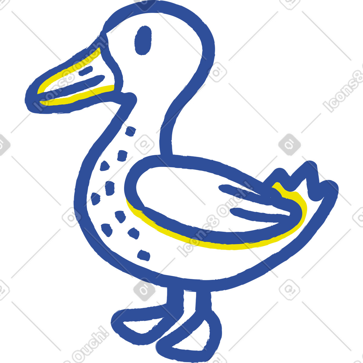 Illustration Canard dans le style Lime à télécharger aux formats PNG, SVG