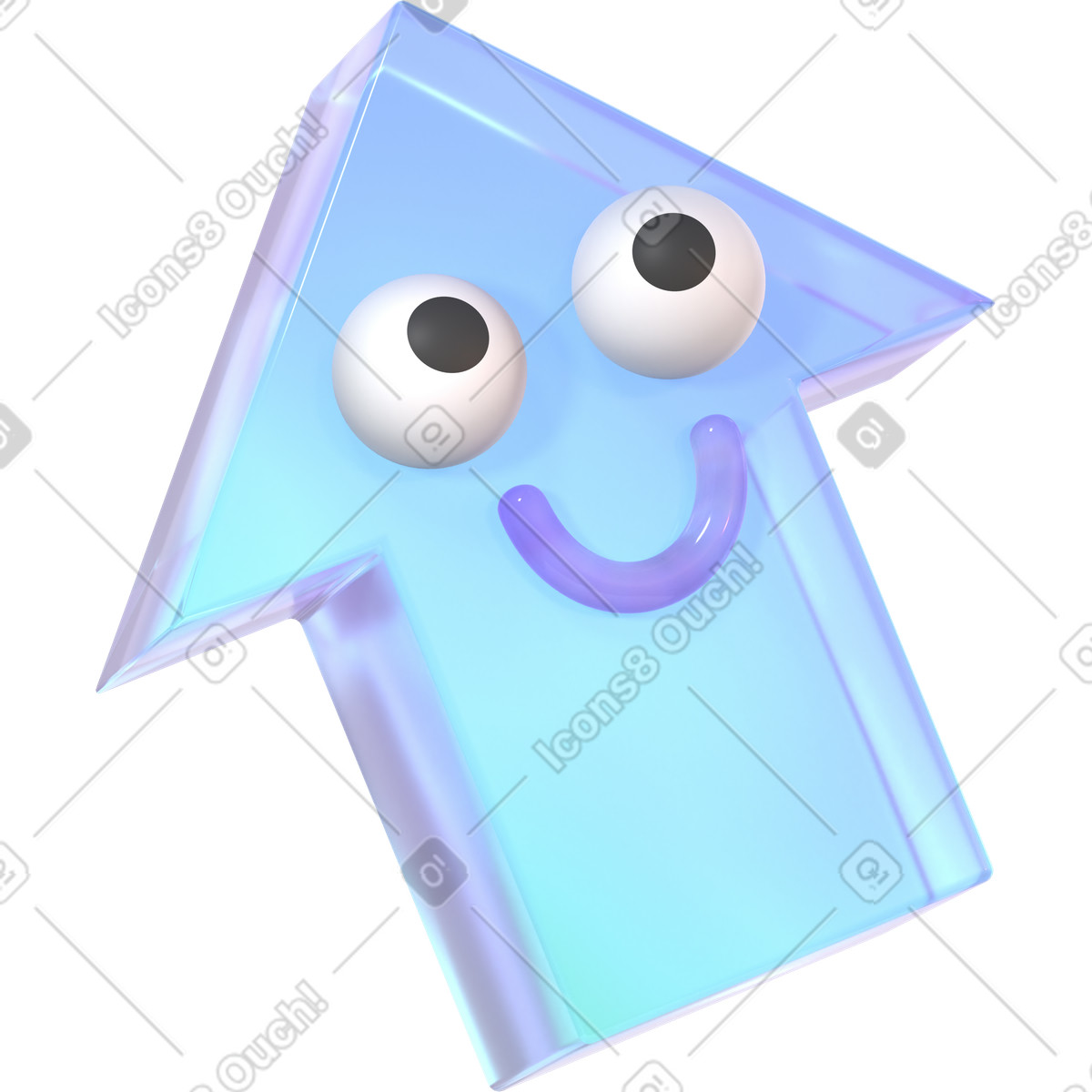 Ilustração de Abstract  arrow with eyes em PNG e SVG