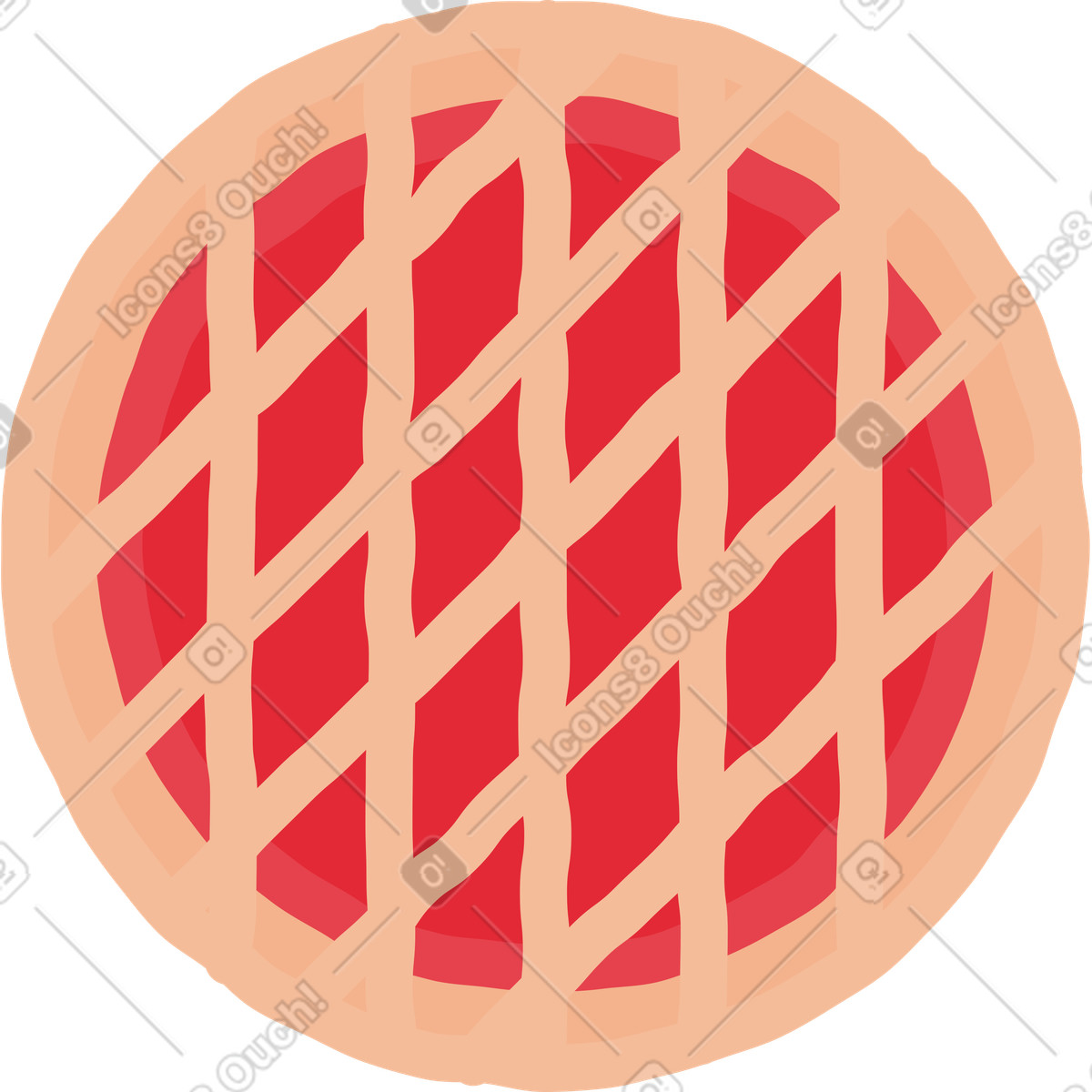 Иллюстрация Пирог в стиле Stripy — скачать в форматах PNG, SVG