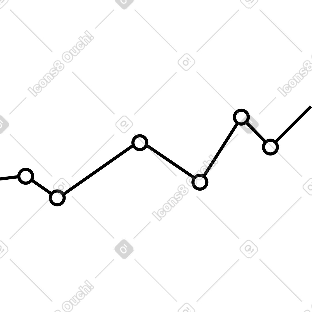 Ilustración Gráfico de vértices en estilo Memphis a descargar en PNG y SVG