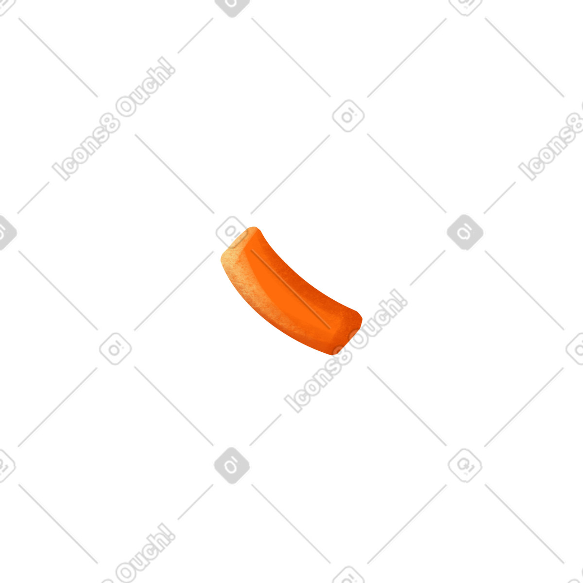 Ilustración Almohada naranja en estilo Shine a descargar en PNG y SVG