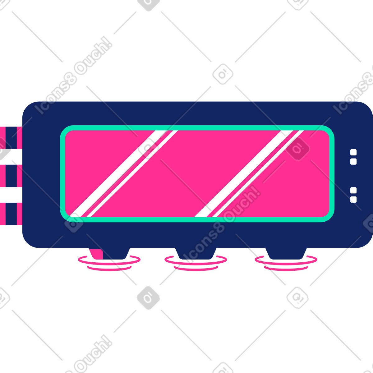 Иллюстрация Поезд в стиле Cyborg — скачать в форматах PNG, SVG