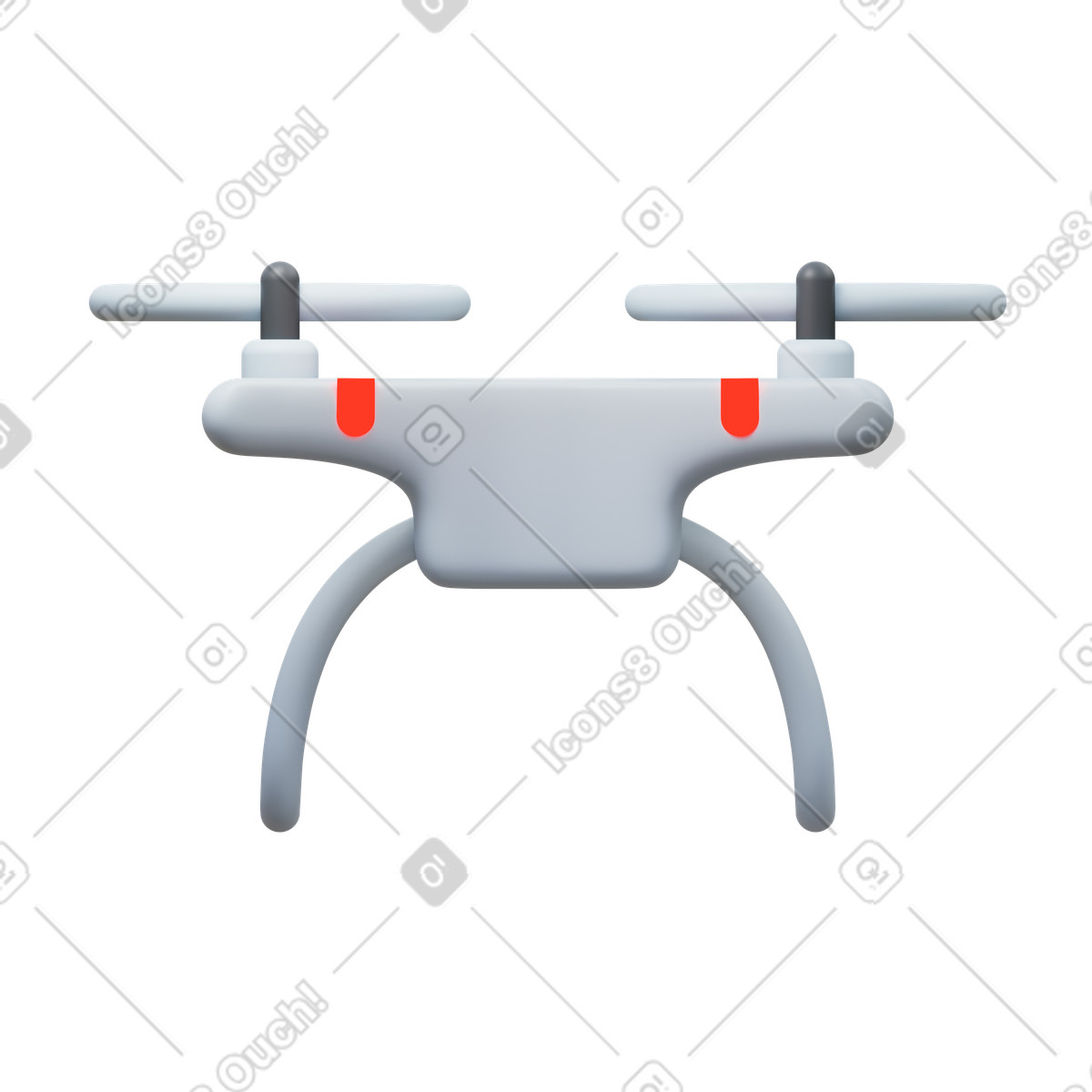 Ilustração de Drone em no estilo 3D Fluency para baixar em PNG, SVG