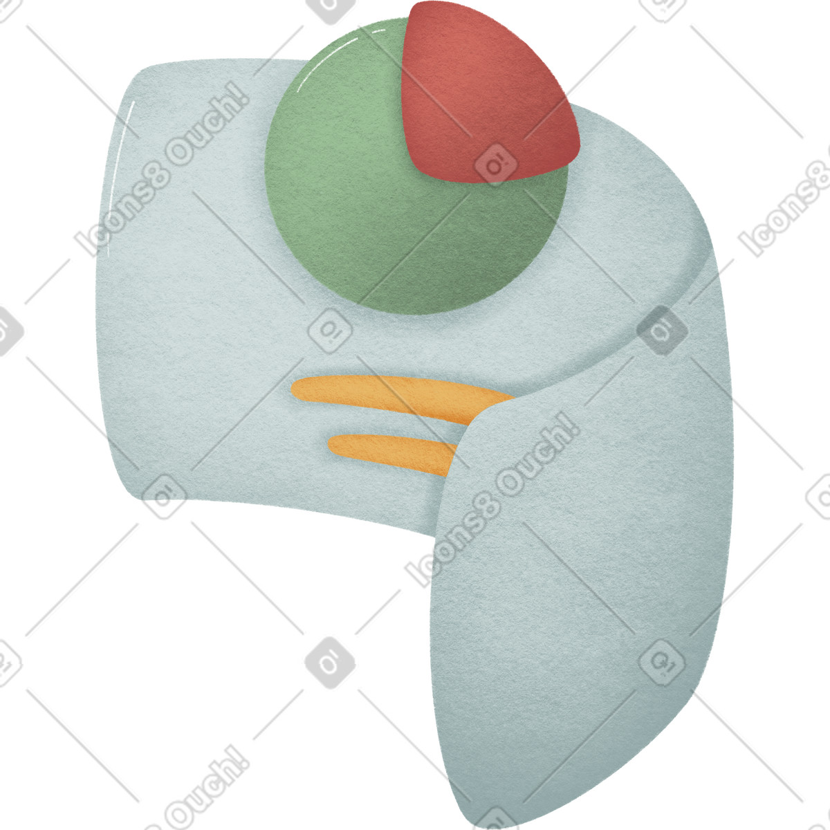 Charts and graphs on a sheet illustration in Woolly style download in PNG, SVG