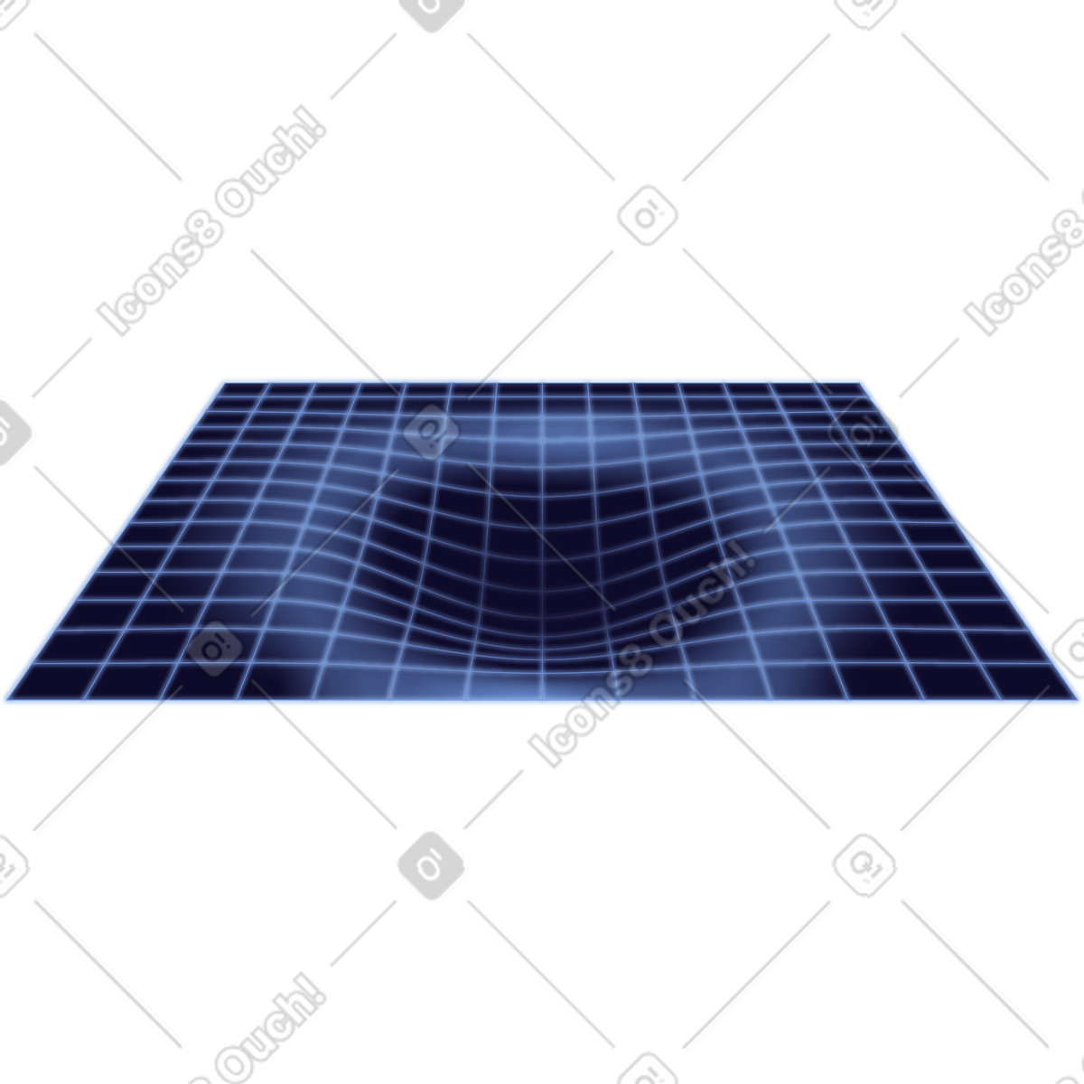 Digital platform with recess illustration in Dimension style download in PNG, SVG